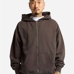 Shaka Wear Unisex Max Heavy Garment-Dyed Full-Zip Hooded Sweatshirt