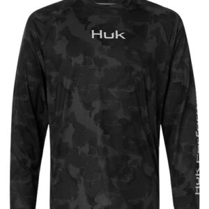 HUK Men's Airweight KS Printed Crewneck Pullover