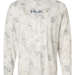 HUK Men's Airweight KS Printed Crewneck Pullover