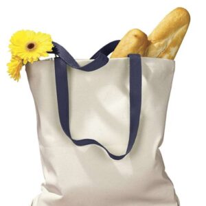 BAGedge BE010 - Canvas Tote with Contrast-Color Handles