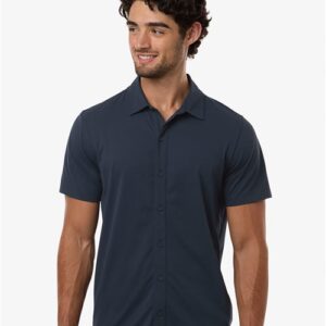 AllPro 41SPSS - Men's Pro-Flex Sorona® Button Down Short Sleeve Shirt