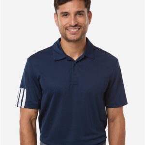 Adidas A719 - Men's Performance 3-Stripes Climacool Polo