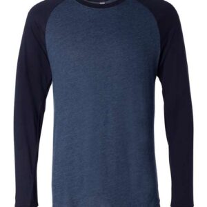 BELLA + CANVAS Men's Long Sleeve Jersey Baseball Tee