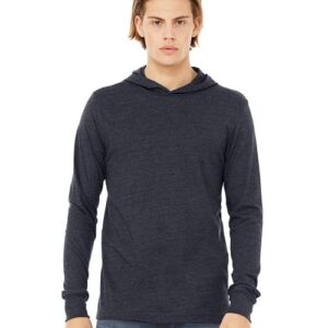 BELLA + CANVAS Unisex Jersey Hooded Long Sleeve Tee