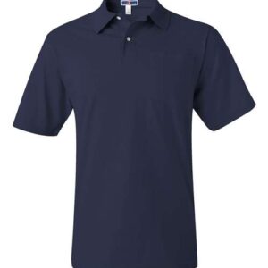 JERZEES Men's SpotShield® 50/50 Polo with Pocket
