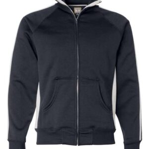 J. America Men's Vintage Polyester Fleece Track Jacket