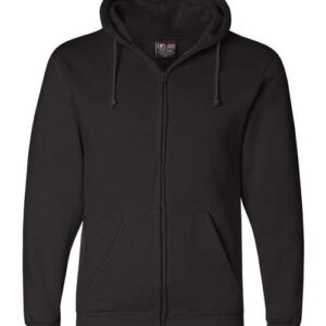 Bayside Unisex USA-Made Full-Zip Hooded Sweatshirt