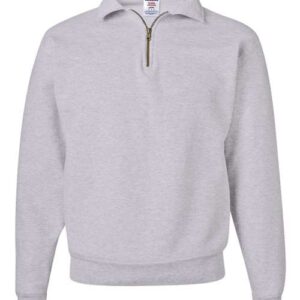 JERZEES Unisex Super Sweats NuBlend® Quarter-Zip Cadet Collar Sweatshirt