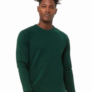 BELLA + CANVAS Unisex Sponge Fleece Raglan Crewneck Sweatshirt