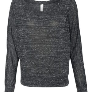 BELLA + CANVAS Women’s Flowy Off Shoulder Long Sleeve Tee