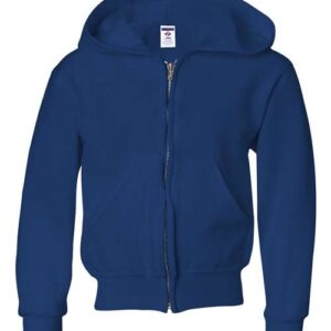 JERZEES Youth NuBlend® Full-Zip Hooded Sweatshirt