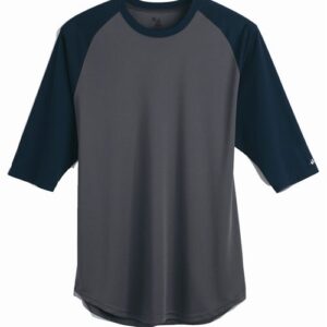 Badger 4133 - Men's B-Core Three-Quarter Sleeve Baseball T-Shirt