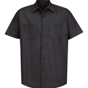 Red Kap Men's Industrial Short Sleeve Work Shirt