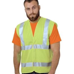 Bayside Unisex USA-Made Economy Class 2 ANSI Vest