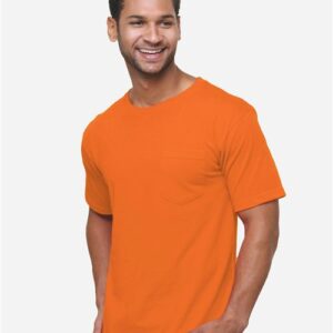 Bayside Unisex USA-Made Midweight Pocket T-Shirt