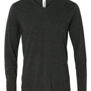 BELLA + CANVAS Unisex Long Sleeve V-Neck Tee