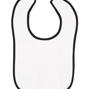 Rabbit Skins Infant Contrast Trim Terry Bib