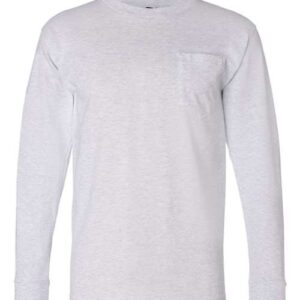 Bayside Unisex USA-Made Long Sleeve Pocket T-Shirt