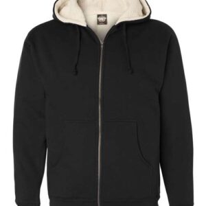 Independent Trading Co. Men's Sherpa-Lined Full-Zip Hooded Sweatshirt