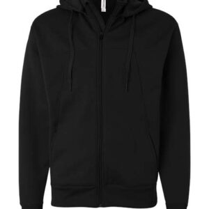 Independent Trading Co. Unisex Poly-Tech Full-Zip Hooded Sweatshirt