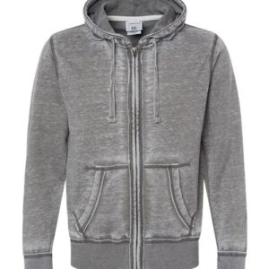 J. America Men's Vintage Zen Fleece Full-Zip Hooded Sweatshirt
