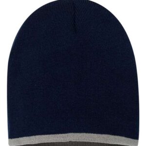 Sportsman 8" Bottom-Striped Beanie
