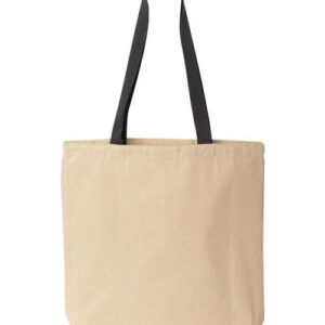 Liberty Bags Natural Tote with Contrast-Color Handles