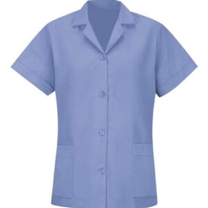 Red Kap Women's Loose Fit Short Sleeve Button Smock