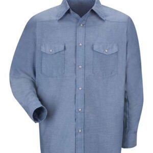 Red Kap Men's Deluxe Western Style Long Sleeve Shirt
