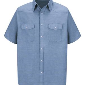 Red Kap Men's Deluxe Western Style Short Sleeve Shirt