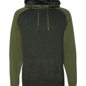 Independent Trading Co. Unisex Raglan Hooded Sweatshirt