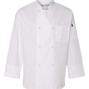 Chef Designs Eight Knot Button Chef Coat with Thermometer Pocket