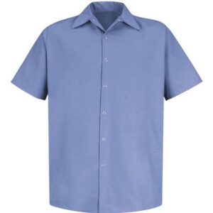 Red Kap Men's Specialized Short Sleeve Pocketless Work Shirt