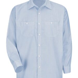 Red Kap Men's Industrial Stripe Work Shirt