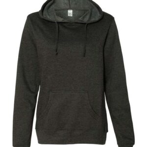 Independent Trading Co. Women's Junior Fit Heavenly Fleece Lightweight Hooded Sweatshirt