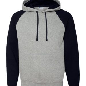 JERZEES Unisex Nublend® Colorblocked Raglan Hooded Sweatshirt
