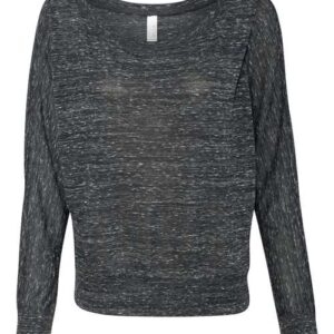 BELLA + CANVAS Women’s Flowy Off Shoulder Long Sleeve Tee