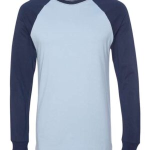 BELLA + CANVAS Men's Long Sleeve Jersey Baseball Tee