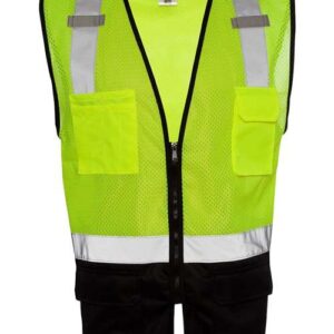 Kishigo Unisex Black Bottom Mesh Class 2 Vest