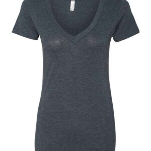 Next Level Women’s Triblend Deep V-Neck T-Shirt