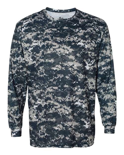 Badger Men's Digital Camo Long Sleeve T-Shirt - Image 9
