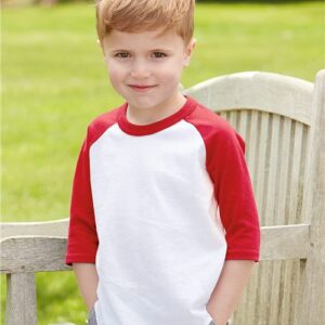 Augusta Sportswear Toddler Three-Quarter Sleeve Baseball Jersey