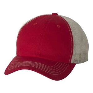 Valucap Contrast-Stitch Mesh-Back Cap