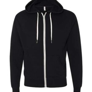 Independent Trading Co. Unisex Heathered French Terry Full-Zip Hooded Sweatshirt