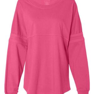 Boxercraft Women's Jersey Pom Pom Long Sleeve T-Shirt