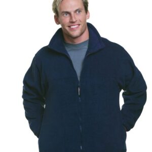 Bayside Men's USA-Made Full-Zip Fleece Jacket