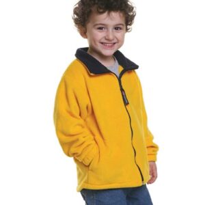 Bayside Youth USA-Made Full-Zip Fleece Jacket