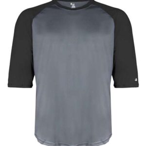 Badger Youth B-Core Three-Quarter Sleeve Baseball T-Shirt