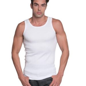 Bayside Unisex USA-Made 2x1 Ribbed Tank Top