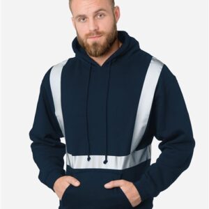 Bayside Unisex USA-Made Hi-Visibility Hooded Sweatshirt